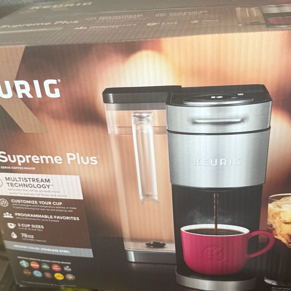 Keurig Supreme Plus Coffee Maker - Silver and Black